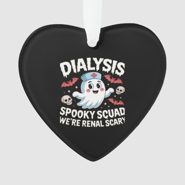 Dialysis Spooky Squad Renal Halloween Nephrology N Ornament (Front)