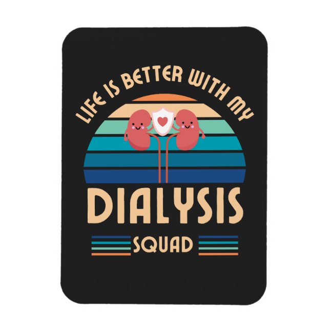 Dialysis Squad Appreciation Dialysis Nurse Tech Magnet (Vertical)