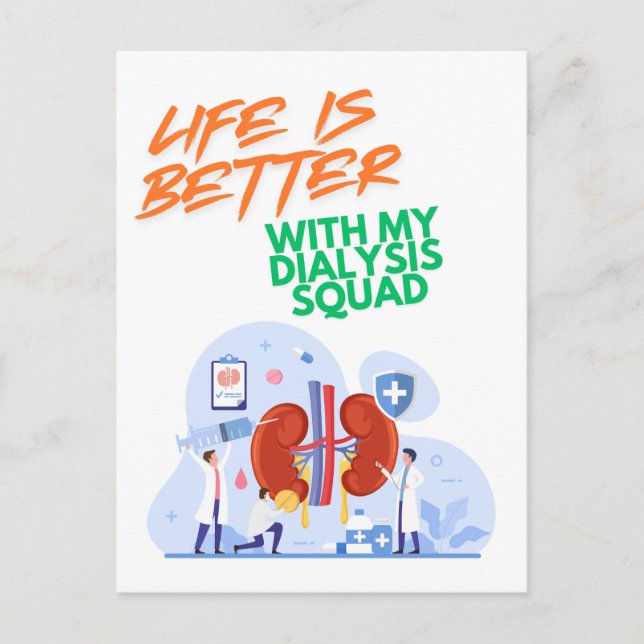 Dialysis Squad Postcard (Front)