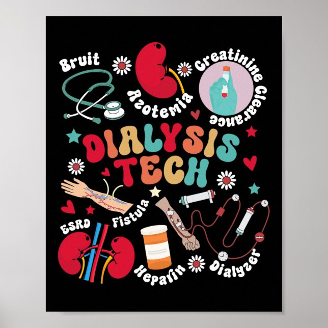 Dialysis Tech Dialysis Technician Appreciation Kid Poster (Front)