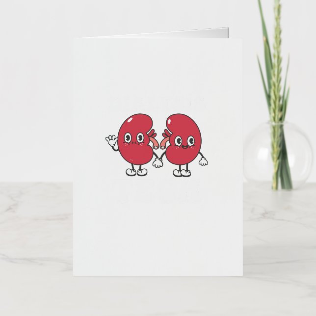 Dialysis Tech Retro Groovy Foil Greeting Card (Front)