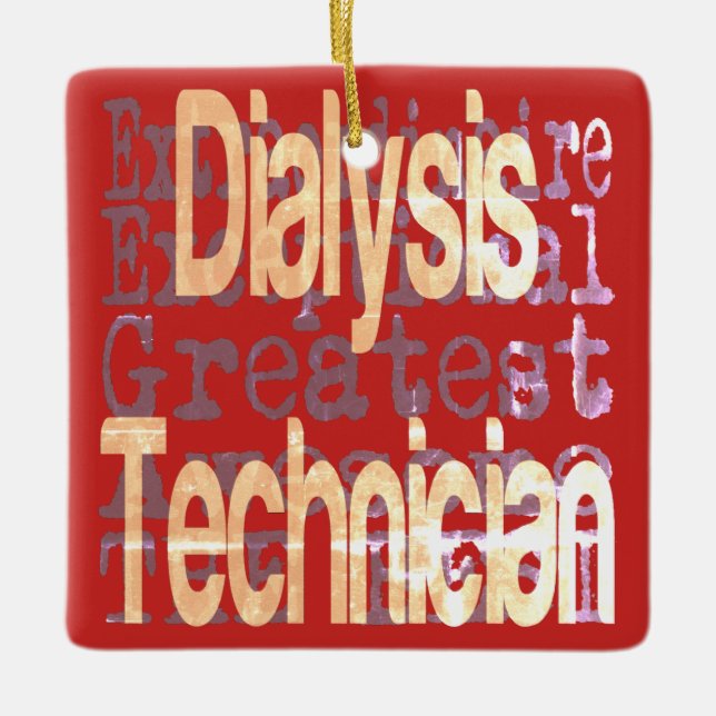 Dialysis Technician Extraordinaire Ceramic Ornament (Front)