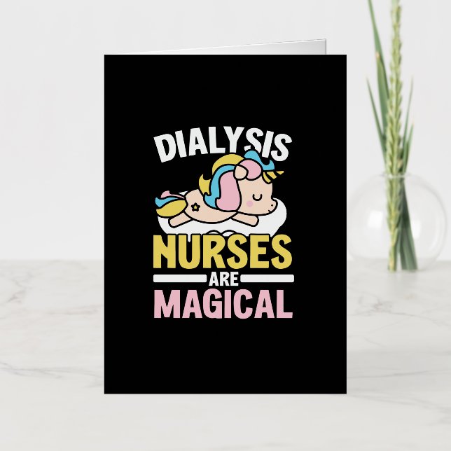 Dialysis Technician Kidney Nephrology Tech Nurse Foil Greeting Card (Front)