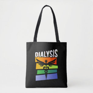 Dialysis Technician Medical Colourful Nurse Tote Bag