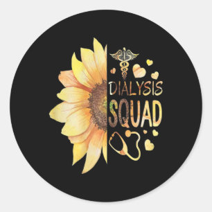 Dialysis Technician Nephrology Kidney Nurse Classic Round Sticker
