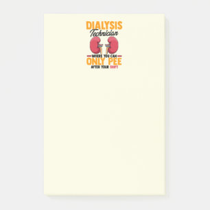 Dialysis Technician Nephrology Kidney   Post-it Notes