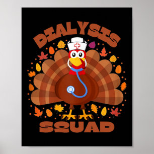 Dialysis Technician Nephrology Thnksgiving Dialysi Poster