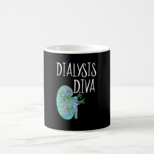Dialysis Technician Women Kidney Transplant Nurse Coffee Mug