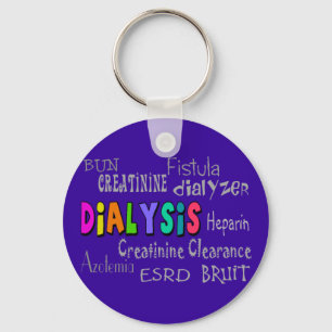 Dialysis Terminology Gifts Key Ring