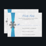 Diamante Snowflake & Blue Ribbon Winter Wedding Invitation<br><div class="desc">The diamante snowflake & blue ribbon wedding collection is perfect for any couple planning a romantic winter wedding celebration. The design features a light silvery grey and white snowflake textured background with a diamante snowflake on top of a silky looking ribbon. The wording incorporates the same silvery grey and blue...</div>