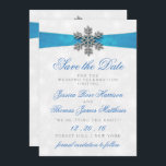 Diamante Snowflake & Blue Ribbon Winter Wedding Invitation<br><div class="desc">The diamante snowflake & blue ribbon wedding collection is perfect for any couple planning a romantic winter wedding celebration. The design features a light silvery grey and white snowflake textured background with a diamante snowflake on top of a silky looking ribbon. The wording incorporates the same silvery grey and blue...</div>