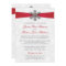 Diamante Snowflake & Red Ribbon Winter Wedding