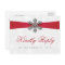 Diamante Snowflake & Red Ribbon Winter Wedding