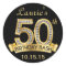 Diamond 50th Birthday Stickers | Black and Gold