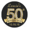 Diamond 50th Birthday Stickers | Black and Gold