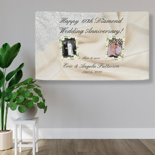 Diamond 60th Wedding Anniversary Banner