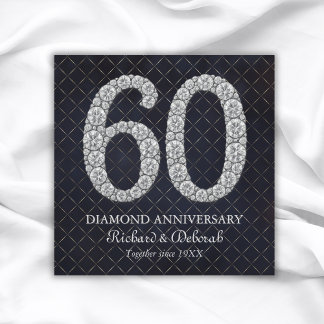 Diamond 60th Wedding Anniversary Greeting Card