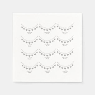 Diamond 60th Wedding Anniversary napkins