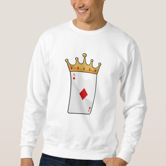 Diamond Ace with King Crown Sweatshirt (Front)