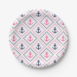 Diamond Anchor NP Paper Plate