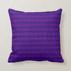 Diamond and Hexagon Geometric Pattern Cushion