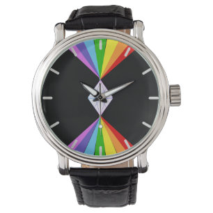 Diamond and Rainbows on Black Watch