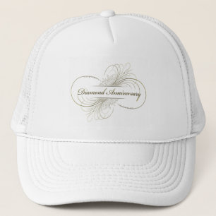 Diamond anniversary trucker hat
