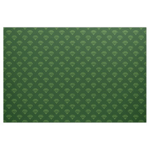 Diamond - Avocado Green on Dark Green 003300 Fabric