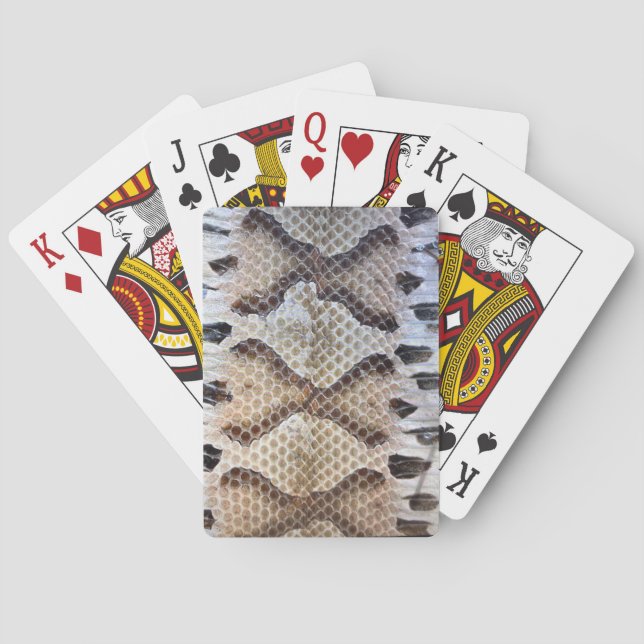 Diamond Back Rattlesnake Playing Cards (Back)