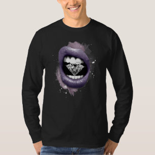 Diamond Between Lips Jd 11 Low Pure Violet Matchin T-Shirt