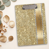 Diamond Bling Glitter Calligraphy Name Yellow Gold
