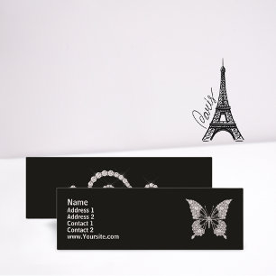 Diamond Butterfly Mini Business Card