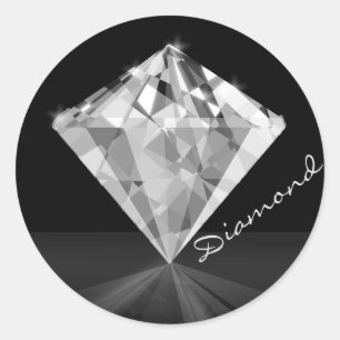 Diamond classic round sticker