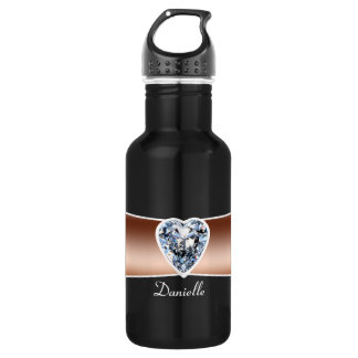 Diamond - Copper Personalised 532 Ml Water Bottle