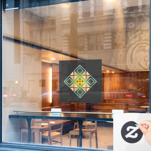 Diamond Crosses (Cafe Window)