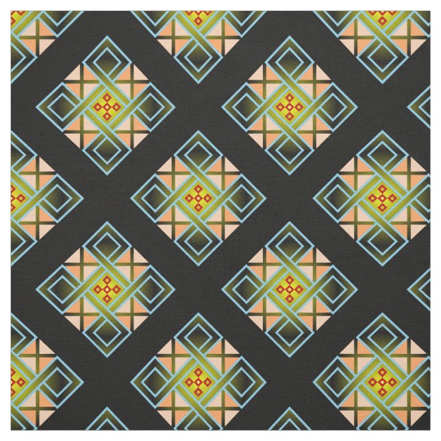 Diamond Crosses Fabric (Swatch)