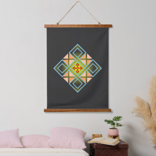 Diamond Crosses Hanging Tapestry