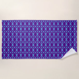 Diamond Curl Pattern Beach Towel