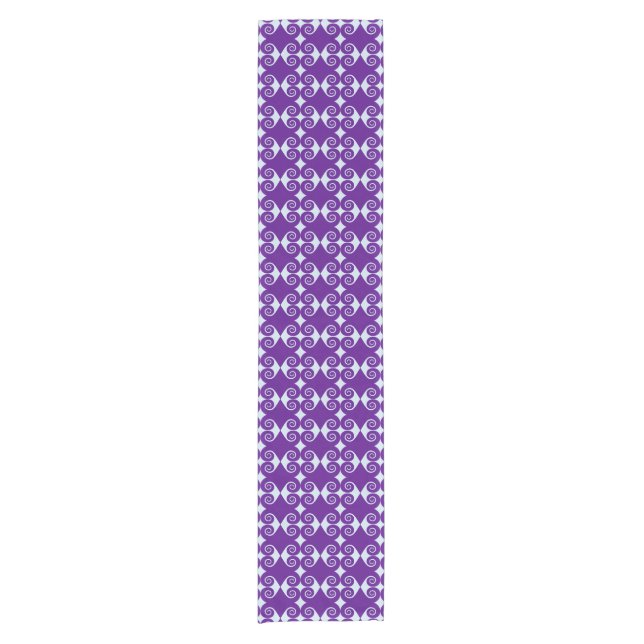 Diamond Curl Pattern Short Table Runner (Front)