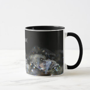Diamond design personalised mug