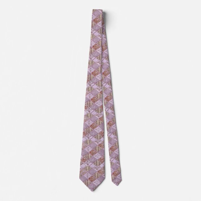 Diamond Designs In Pinks Tie (Front)