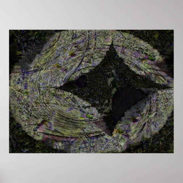 Diamond, digital abstract poster (Front)