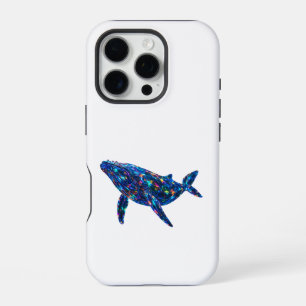 Diamond Dolphin - Vibrant Art iPhone 16 Pro Case
