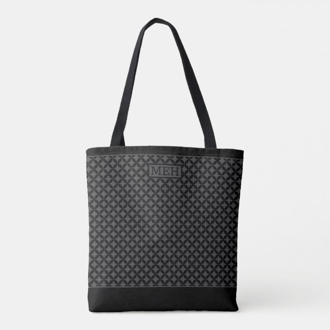 Diamond Dot TI Monogrammed GS Tote Bag (Back)