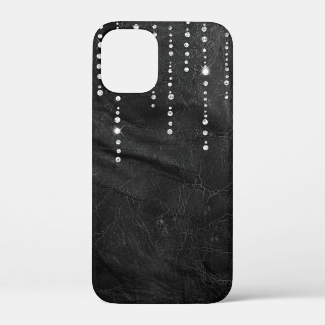 diamond drip on leather Case-Mate iPhone case (Back)