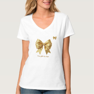 Diamond Dust Gold Ribbon T-Shirt