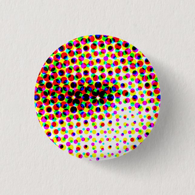 Diamond Eyes 3 Cm Round Badge (Front)