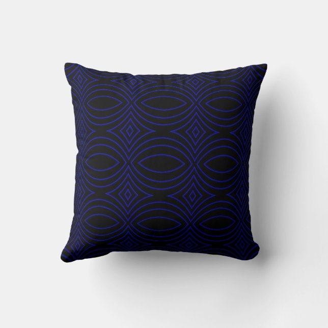 Diamond Eyes Modern Pop Art Abstract Cushion (Back)