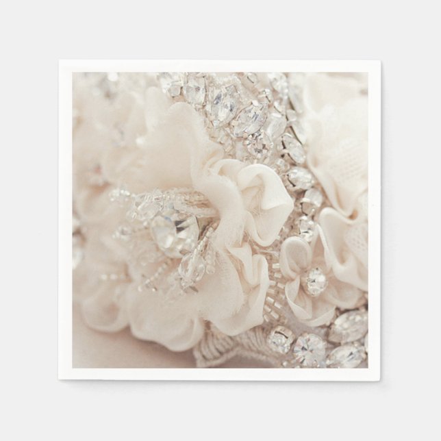 Diamond Flower Napkins Oh So Pretty (Front)