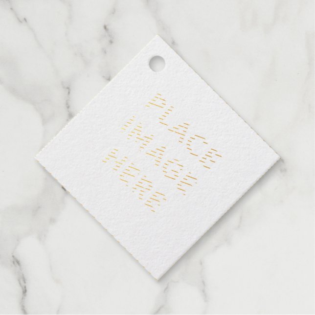Diamond Foil Favour Tags (Front)
